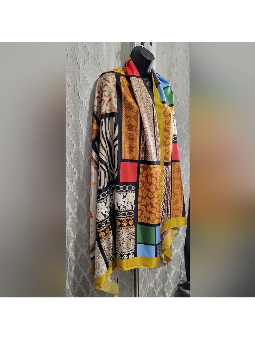 Kollie More | 100% Viscose Scarf | Lightweight & Stylish Scarf | Abstract